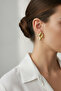 Yellow Color Drop Motif Stylish and Modern Bijouterie Earrings Women's Accessory - 2