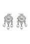 Butterfly Motif Pearl Dangle Bijoux Earrings Women's Jewelry Accessory