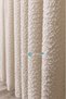 Cream Linen Textured Tulle Curtain with Bearded Tassels I Heavy Weight I 1/3 Sik Pile I Wrinkle Resistant I Does Not Need Ironing I Suitable for Any Room