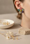 Colorful Floral Design Bijoux Stud Earrings - Stylish and Vibrant Look - 6