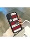 Vivo Y31/Y21D Compatible Cute Bear Protective Case, Mix of Plaid and Lines, Impact Blocking