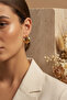 Yellow Color Crescent Design Bijoux Earrings - Stylish and Modern Look - 5