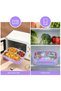 Dreamy Mermaid Kids 304 Stainless Steel Lunch Box 550ml, 3‑Compartment Removable Microwave‑Safe Inner Tray, Leak‑Proof Portable Food Container for Girls School Picnic Outdoor - 7