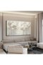 لوحة فنية رقمية فاخرة من سينجتاتش مقاس 60×120 سم، طباعة على قماش مع إطار، تصميم تجريدي لشجرة زرقاء بانورامية - 3