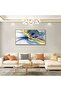 Large Framed Wall Art Abstract Line Drawing Canvas with Outer Frame (50x100 cm) - 4