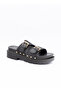 Stud‑Detail Platform Slide Sandals - 3