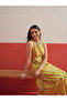 Yellow Floral Embroidered Sleeveless Kurta - 6
