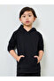 Kids Unisex Black Regular Fit Cotton Hoodie - 2