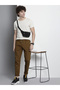 Men Slim Fit Mid Rise Elasticated Pants - 5