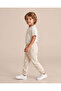 Boys Cream Knitted Denim Jogger Pants - 2