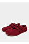 Red Solid Round Toe Velcro Sneakers - 2