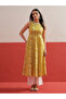 Yellow Floral Embroidered Sleeveless Kurta - 5