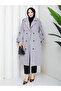 Women's Oversize Buttoned Hijab Trench Coat Rc3111