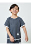 Boys Charcoal Waffle Knit T-Shirt and Shorts Set - 2