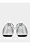 Silver Solid Round Toe Velcro Sneakers - 4
