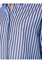 Blue Striped Long-Sleeve Oversized Shirt - 3