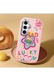 Samsung Galaxy S25 Compatible Case Camera Protector Pink Silicone Couple Phone Case Heart Pattern - 2
