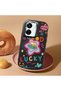Poco C65 Compatible Case Camera Protector Black Silicone Couple Phone Case Heart Pattern - 2