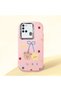 Samsung Galaxy A21S Compatible Case Camera Protective Pink Silicone Couple Phone Case with Bear Pattern
