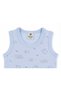 H&C Baby Sleeveless Snap-On Bodysuit 100% Cotton Jacquard Lamb Pattern - 3