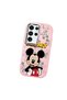 Samsung Galaxy S24 Ultra Compatible Case Camera Protector Pink Silicone Couple Phone Case with Character Pattern - 3