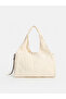 Women's Shoulder Bag with Drawstring Detail - 3