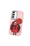 Samsung Galaxy S22 Compatible Case Camera Protector Pink Silicone Couple Phone Case Girl Patterned - 3