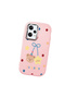 Redmi Note 12 Pro 5g Compatible Case with Camera Protection Pink Silicone Couple Phone Case with Bear Pattern - 3