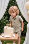 Boys' Summer Shirt Shorts Set 100% Cotton Short Sleeve 2-5 Years Old