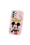Samsung Galaxy A33 Compatible Case Camera Protector Pink Silicone Couple Phone Case Character Patterned - 3
