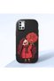 Samsung Galaxy A31 Compatible Case Camera Protective Black Silicone Couple Phone Case Girl Patterned