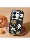 Poco M6 Pro 4g Compatible Case Camera Protector Black Silicone Couple Phone Case Panda Pattern - 2