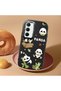Samsung Galaxy A35 Compatible Case Camera Protector Black Silicone Couple Phone Case Panda Pattern - 2