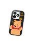 Infinix Hot 40I Compatible Case Camera Protector Black Silicone Couple Phone Case with Bear Pattern - 3