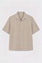Beige Lyocell Relax Fit Men's Shirt
