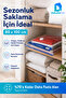 Vacuum Bag 80X100 cm King Size Quilt Blanket Storage Bag Clothes Storage Bag 1 Piece - 4