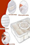 1 Piece Picnic Set 8 Compartments with Lid Lock Portable Storage Container Breakfast Organizer Picnic Set - 4