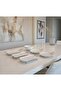 6-Piece Silver-Plated Luxury Porcelain Presentation and Serving Set with Rectangular Presentation Dish and Tray with Handles - 2