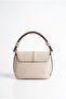 Leather Look Hand and Shoulder Bag with Cover Mink Arm203 - 3
