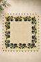 Cotton Shuttle Lace Embroidered Writing Floral Pattern Square Headscarf Traditional Handcrafted Lightweight and Stylish - 2