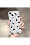 iPhone 13 Compatible Camera Protected Anti-Shock Aesthetic Print Patterned Transparent Silicone Case - 2