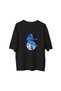 Men's Oversize T-Shirt Astronaut Playing Guitar on the Moon Printed Relaxed Fit Casual Wear Modern Stylish - 2