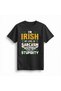 Women Humor Printed Relaxed Fit Short Sleeve Round Neck Casual T-Shirt Irish Saying Themed Modern - 2