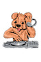 Men's Dj Dog Headphone Turntable Music Printed Cotton T-Shirt Casual Daily Comfortable Modern Stylish Comfortable - 3