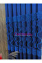 Bohemian Style Fringed Dark Blue Navy Blue Panel Backdrop Curtain 1X3 Fine Pleated [Single Panel] Non-Ironable - 3