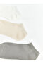 Two Mt Shop Quality Lcw Dream Ecru Plain 5-Piece Pack Women's Booties Socks - 2