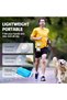 White Portable Waist Fan, USB C Rechargeable Powerful Handheld Fan with LED Display 5-Speed Quiet Personal Clip with Neck Lanyard Hand-free Stand for Outdoor Working Sports Camping Farm Jobsite - 3