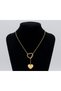 Women's Lariat Heart Dangle Necklace - Stylish & Minimal Anniversary Gift Necklace with Double Heart Detail and Thin Chain - 4