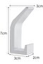 6-piece wall hook set in white - 2