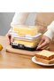 Butter dish with lid, adjustable serving size, 500g white. - 3